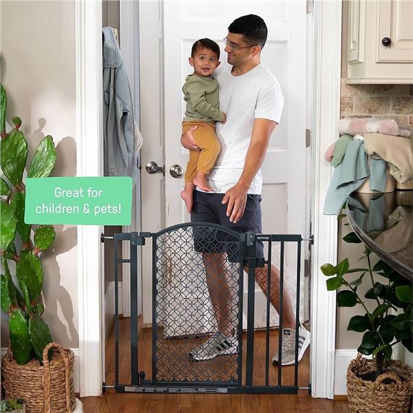 NEW SUMMER MODERN HOME SAFETY GATE - GRAY