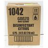 Image 1 : CASE OF GONZO CITRUS DISINFECTANT 6PK X 710ML