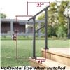 Image 3 : NEW WITH BOX CHR FENCE & RAIL 2 STEP BLACK HAND