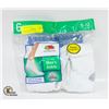 Image 1 : ANKLE SOCKS WHITE 6-12 SIZE 6-PACK FRUIT OF LOOM