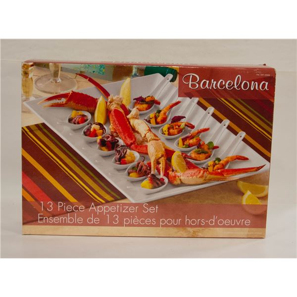 13 PIECE APPETIZER SERVING SET W BOX