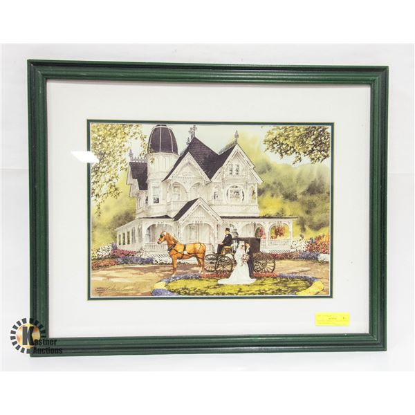WALTER CAMPBELL FRAMED PRINT " THE WEDDING DAY