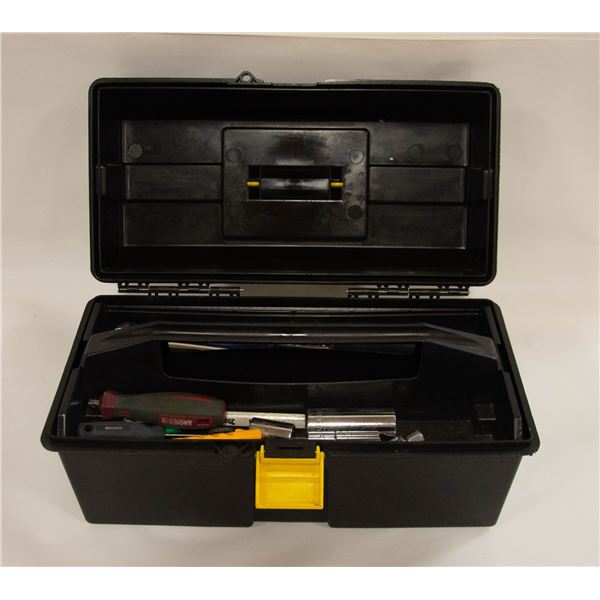TOOL BOX W MASTERCRAFT SOCKETS ETC