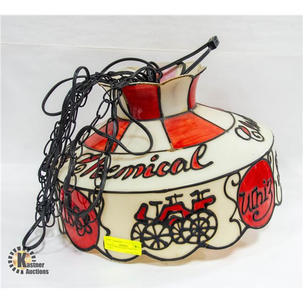 POOL TABLE PLASTIC VINTAGE LIGHT