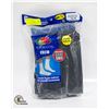 Image 1 : BLACK CREW SOCKS 12-16 SIZE 6-PACK FRUIT OF LOOM