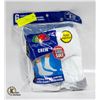 Image 1 : WHITE CREW SOCKS 6-12 SIZE 6-PACK FRUIT OF LOOM