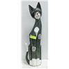 Image 1 : LARGE WOOD CAT FLOOR STATUE-ESTATE