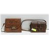 Image 1 : ESTATE VINTAGE WESTERN TOOLED LEATHER PURSES