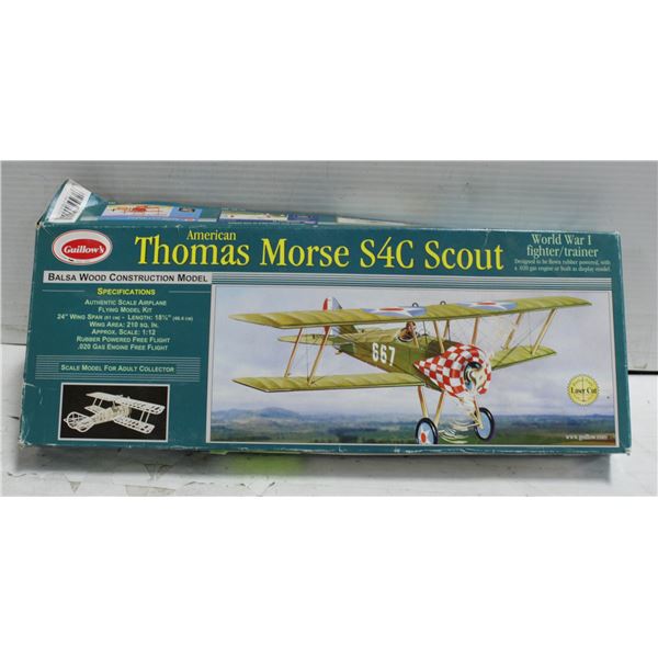GUILLOW'S AMERICAN THOMAS MORSE S4C SCOUT