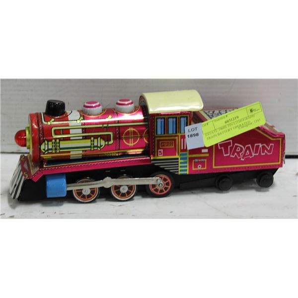 ESTATE 1960S TIN LITHOGRAPH TRAIN BATTERY OPERATED