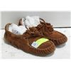 Image 1 : SIZE 8 BROWN FRINGE MOCASSINS-ESTATE