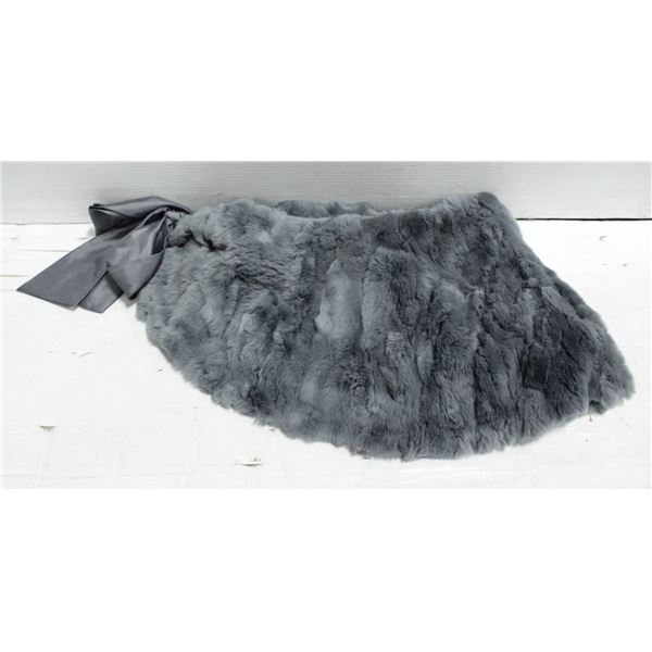DANIER 100% REX RABBIT FUR SHAWL-ESTATE