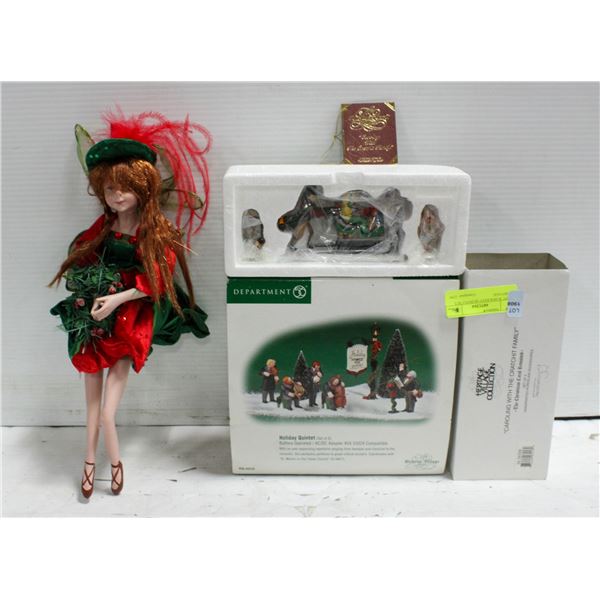 DEPT 56 HOLIDAY QUINTET SET, HERITAGE