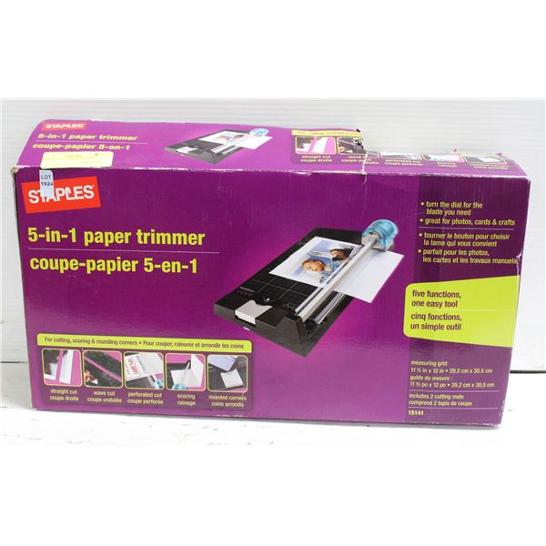 STAPLES 5-1 PAPER TRIMMER