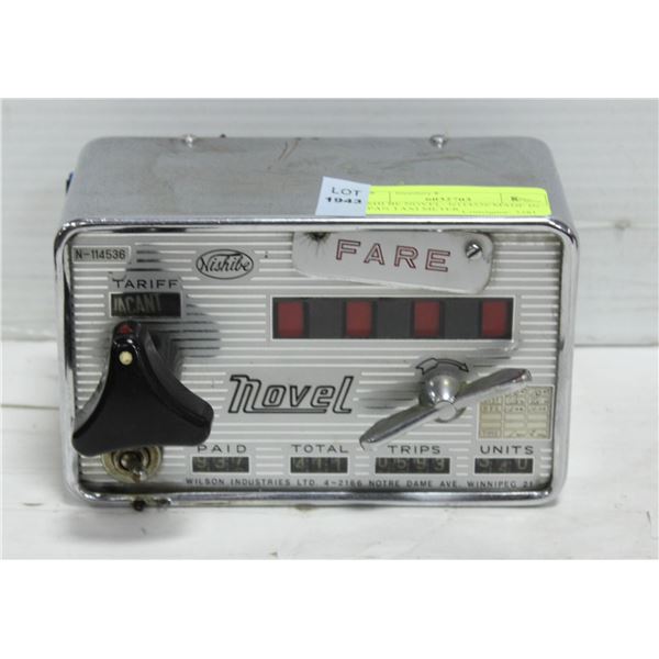 NISHI BE NOVEL- N114536 MADE IN JAPAN TAXI METER