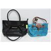 Image 1 : PAIR OF UNUSED ESTATE PURSES (1 LEATHER)