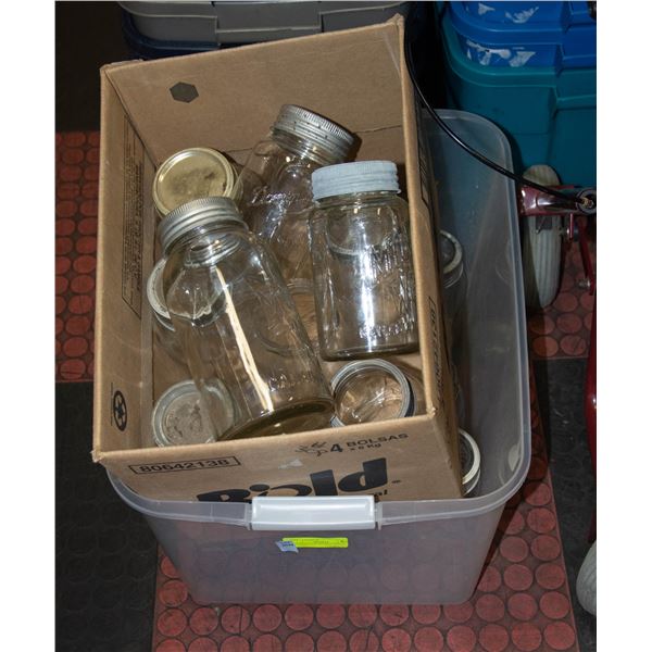 LARGE LOT OF ANTIQUE JARS & ANTIQUE