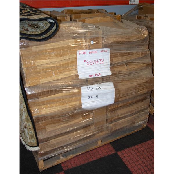 PALLET OF PIPE STAND HEADS