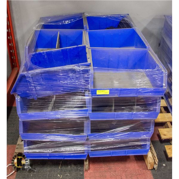 PALLET OF UNCOUNTED ORGANIZER BINS
