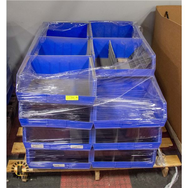 PALLET OF UNCOUNTED ORGANIZER BINS