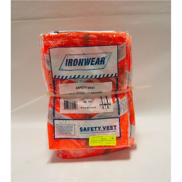 BUNDLE OF 10 BRAND NEW HI-VIZ SAFETY VESTS