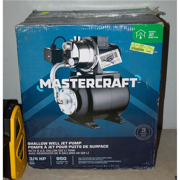 MASTERCRAFT SHALLOW WELL JEP PUMP 3/4HP-ESTATE