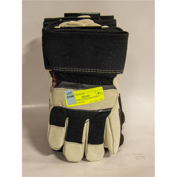 6 NEW PAIR OF WINTER LINED WORK GLOVES