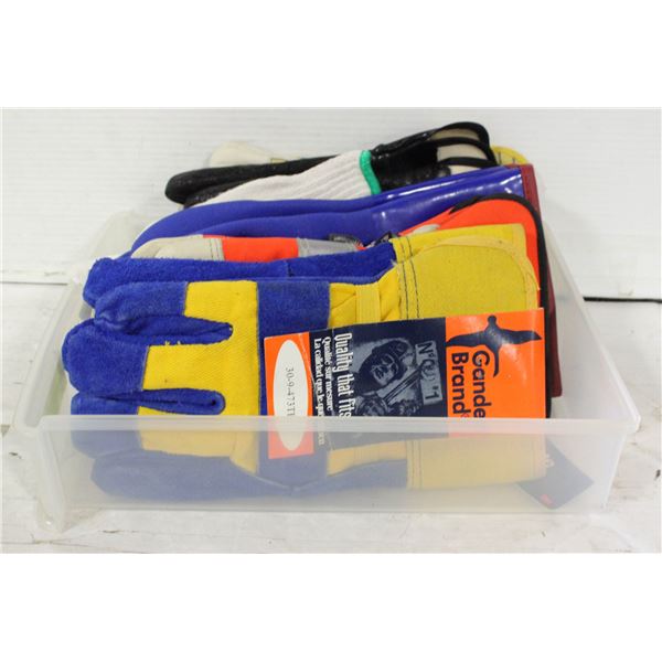 LOT OF NEW WORK GLOVES SIZE L