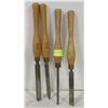 Image 1 : SET OF 4 LARGE MARPLES WOOD TURNING CHISELS