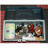 Image 1 : FISHING TACKLE BOX WITH LURES & FISHING REEL