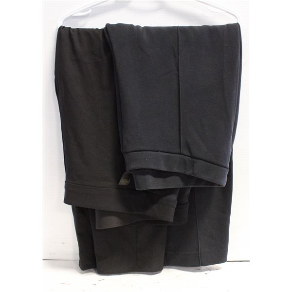 2X PAIRS OF NEW LADIES DRESS PANTS BLACK, SIZE 2XL
