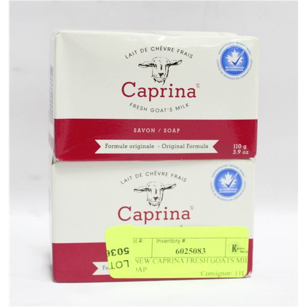 2 NEW CAPRINA FRESH GOATS MILK SOAP