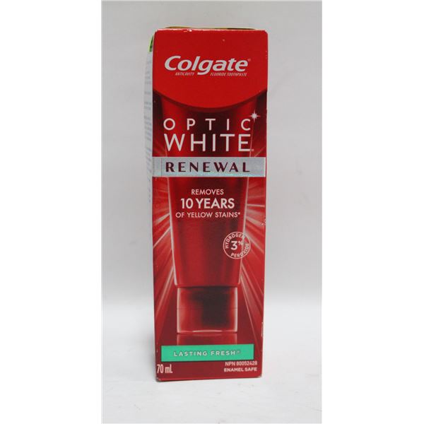 NEW COLGATE OPTIC WHITE RENEWAL LASTING FRESH