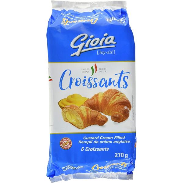 NEW 270G GIOIA CUSTARD CREAM CROISSANTS