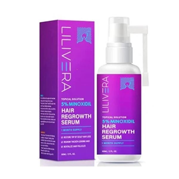 NEW LILIVERA 5% MINOXIDIL HAIR REGROWTH SERUM
