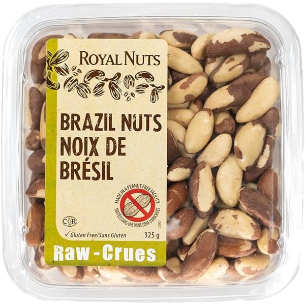 NEW 325G BOX ROYAL NUTS BRASIL NUTS, RAW