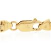Image 8 : 14k Gold 6.75 8.0 ctw Square Step Cut Garnet Channel Set Polished Link Bracelet