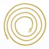 Image 2 : NEW Unisex Solid 14k Yellow Gold 2.6mm Miami Cuban Curb Link 24" Chain Necklace