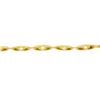 Image 6 : Estate 18k Gold 7.5" Fancy Diamond Cuts Interlocking Oval Link Chain Bracelet