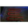 Image 2 : 3 PCS RED METAL PNEUMATIC TIRE TANK DOLLY SET