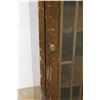 Image 4 : * Antique Waterfall Glass Door Cabinet - 45" x 23" x 10" - as is