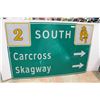 Image 1 : * Highway 2 Road Sign - 47" x 71" - Carcross