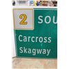 Image 2 : * Highway 2 Road Sign - 47" x 71" - Carcross