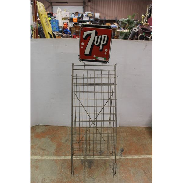 * 7up Bottle Rack - 54" x 17" x 20"
