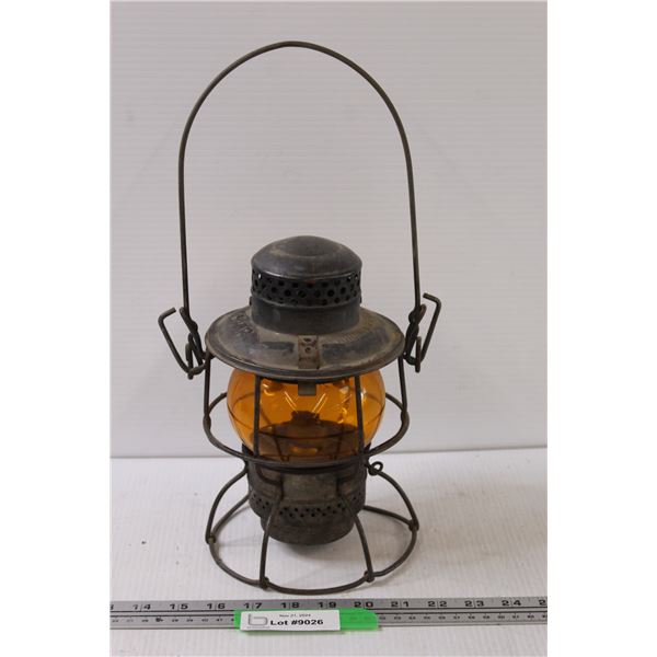 CNR Railway Amber Lantern - 15" x 8"