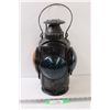 Image 1 : CPR Railway Amber & Blue Lantern - 18" x 9"