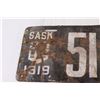 Image 2 : Saskatchewan License Plate - 1919