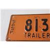 Image 2 : Saskatchewan License Plate - 1950 - Trailer Plate