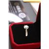 Image 3 : ^ 2CT Diamond & Sterling Silver Ring - Size 8 - GRA Certified Round Brilliant Cut Moissanite Stone V