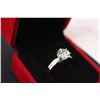 Image 4 : ^ 2CT Diamond & Sterling Silver Ring - Size 8 - GRA Certified Round Brilliant Cut Moissanite Stone V
